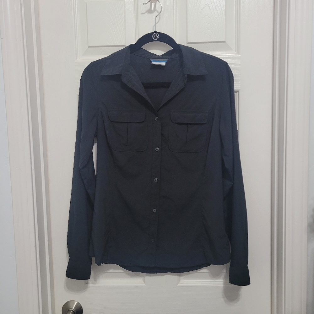 Columbia Sportwear Black Hiking Shirt